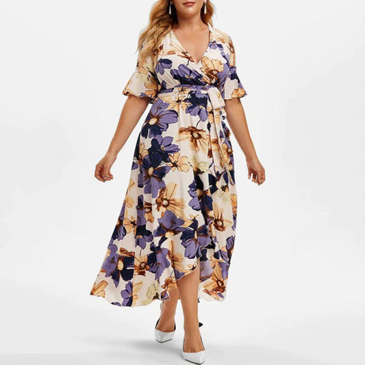 LB | Sukienka maxi w kwiaty