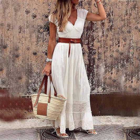 LB | "Carlina" designerska sukienka maxi