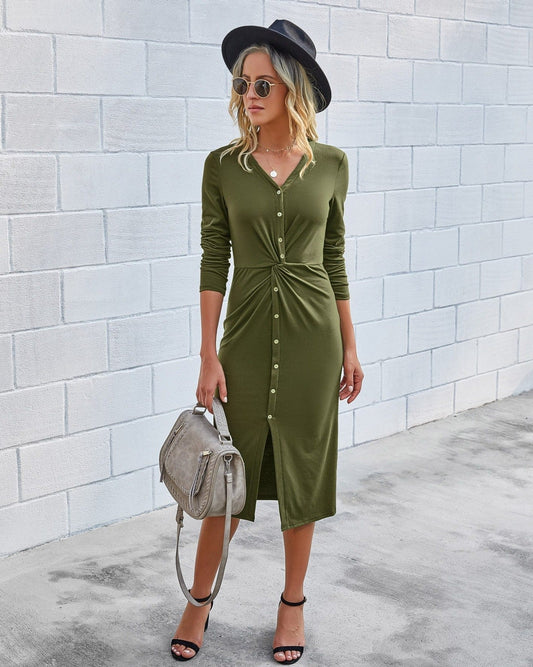 LB | "Nita" Elegancka sukienka midi